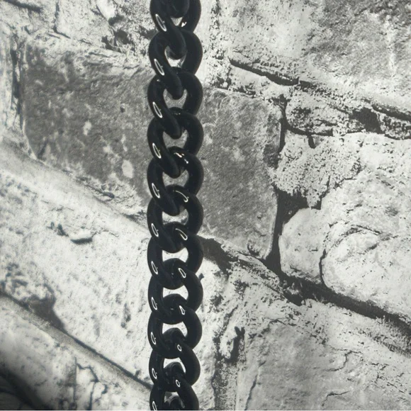 EUC Rebecca Minkoff Black Chevron Crossbody Bag